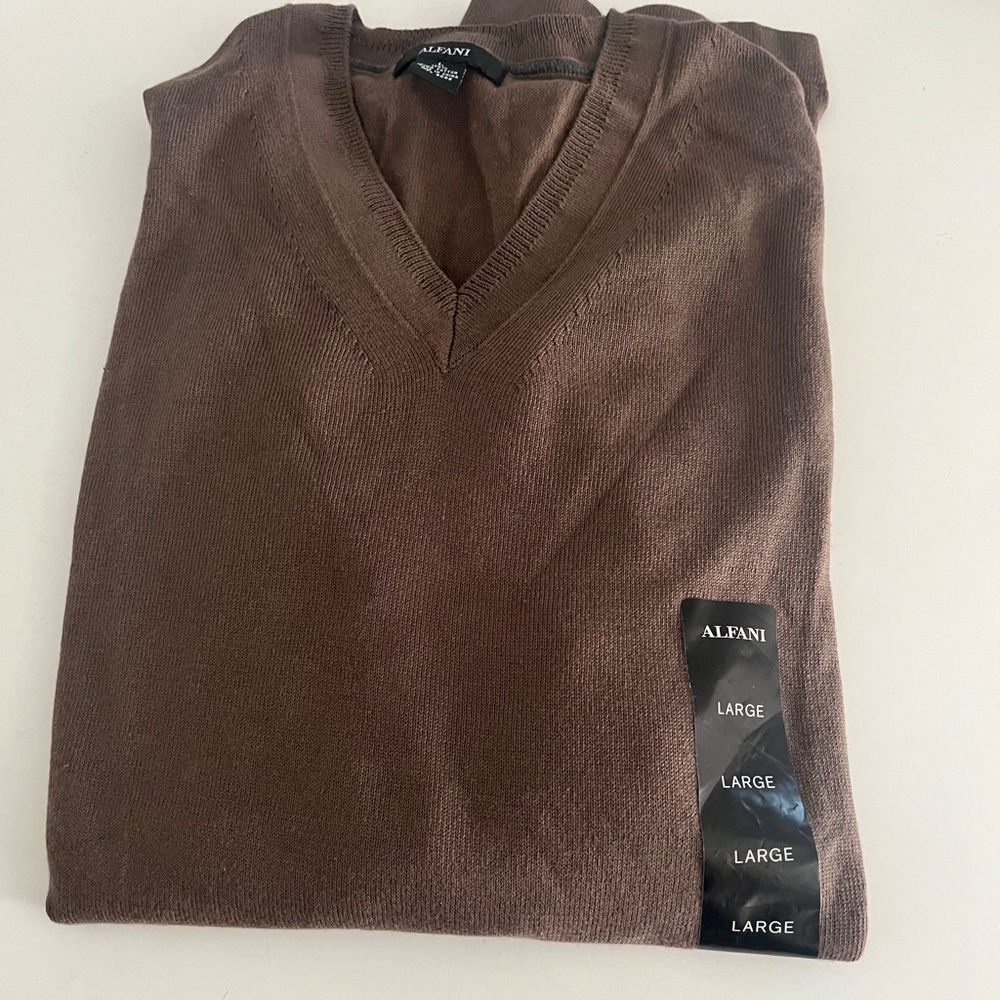 Men Alfani thin cotton Sweater Size L